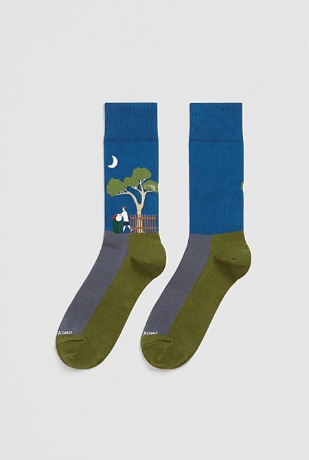 Asutralian Cotton Blend Bin Night Sock