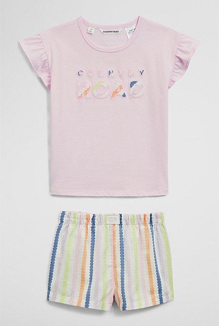 Short Sleeve T-Shirt Sleep Set