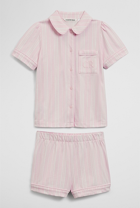 Short Sleeve Button Through Sleep Set