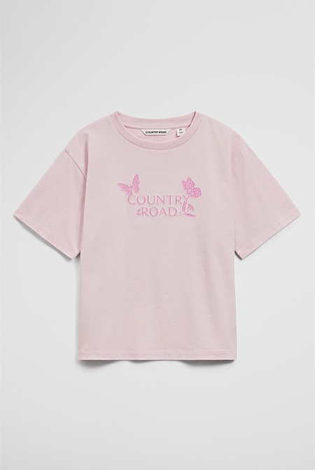 Short Sleeve Butterfly T-Shirt