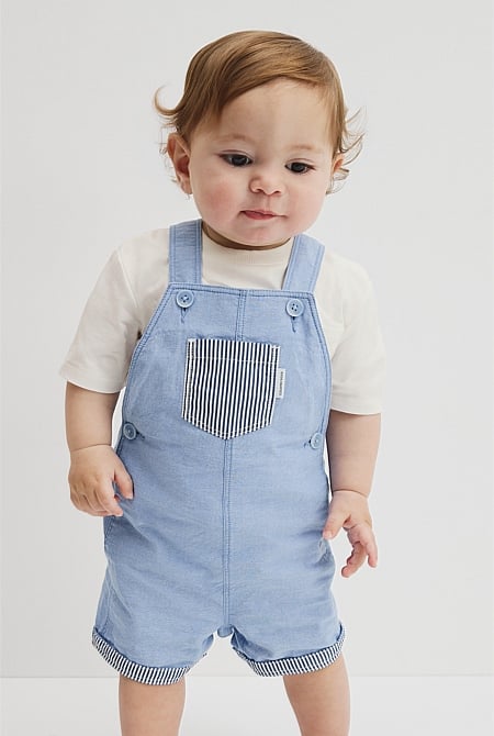 Chambray Overalls