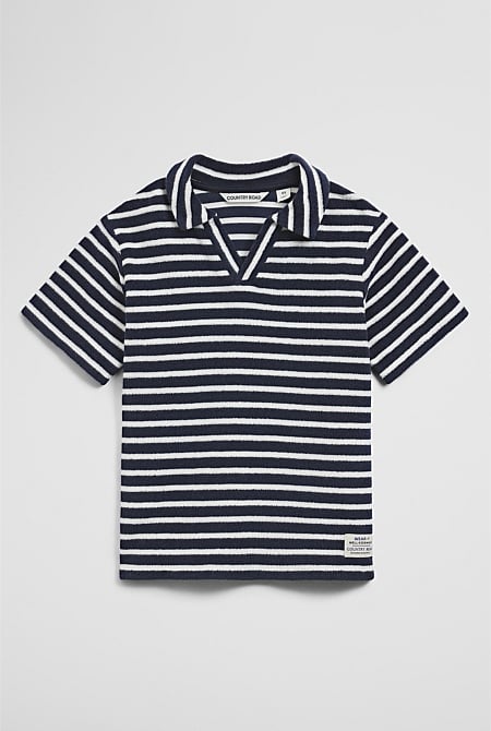 Short Sleeve Relaxed Terry Polo