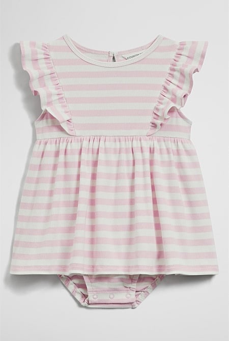 Sleeveless Rib Romper Dress