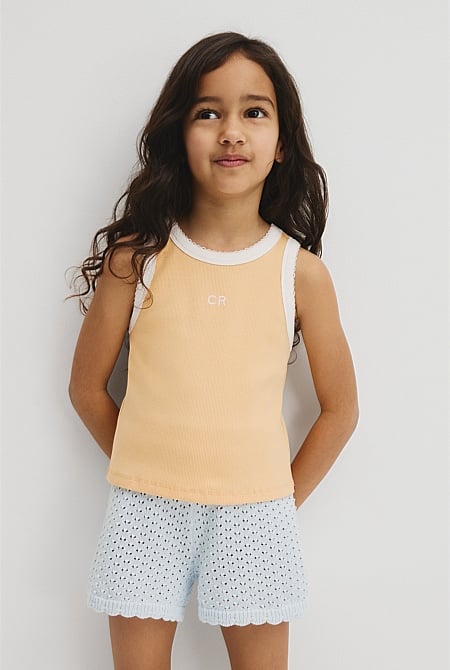 Sleeveless Ribbed Tank