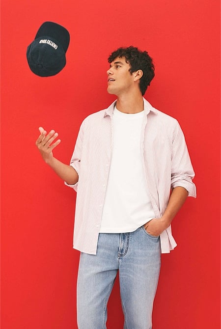 Regular Fit Cotton Stripe Shirt