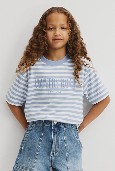 Teen Australian Cotton Short Sleeve Relaxed Heritage T-Shirt