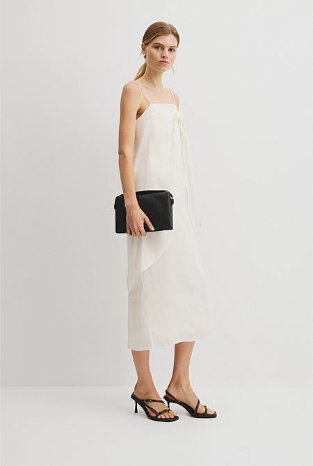 Tie Detail Midi Dress