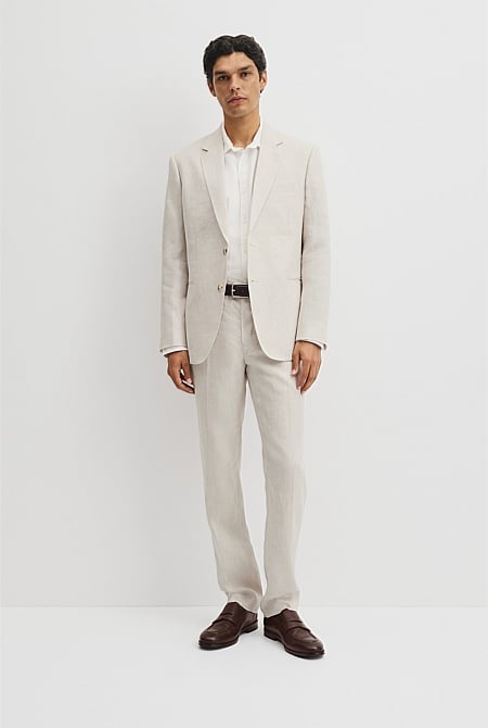 Regular Fit Linen Tailored Pant