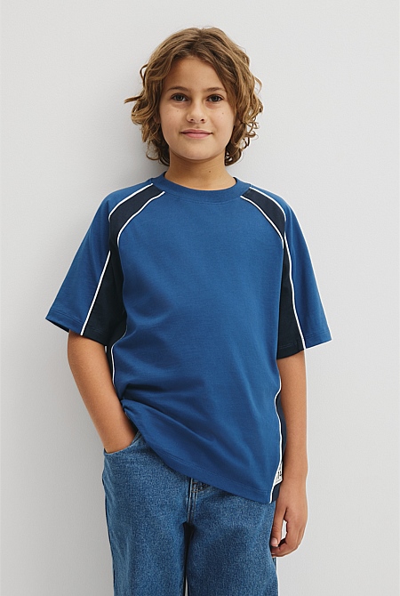 Teen Relaxed Fit Spliced T-Shirt