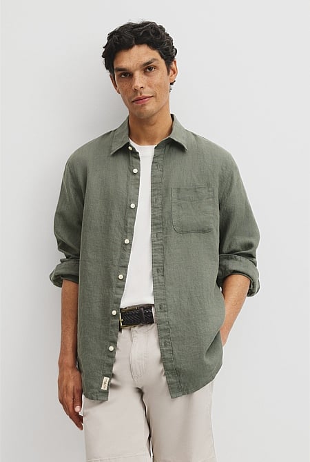 Regular Fit Linen Shirt
