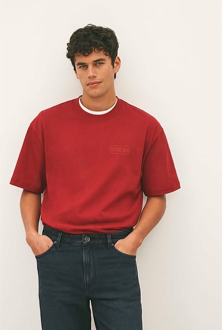 Australian Cotton Short Sleeve Heritage Boxy T-Shirt