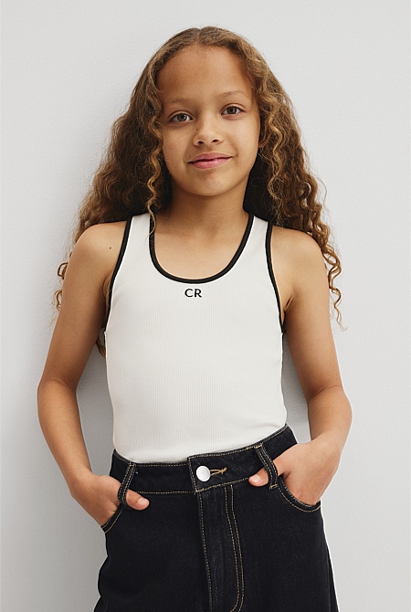 Teen Sleeveless Rib Tank