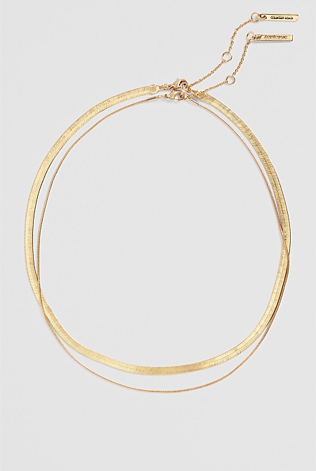Snake Chain Neck Set