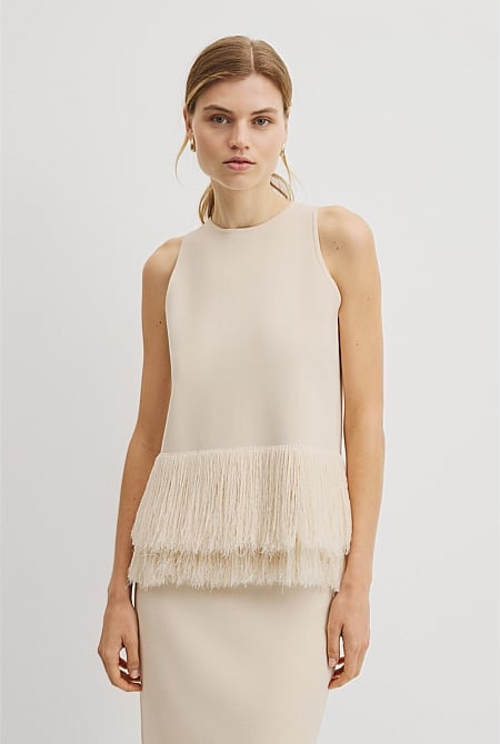 Fringe Knit Top