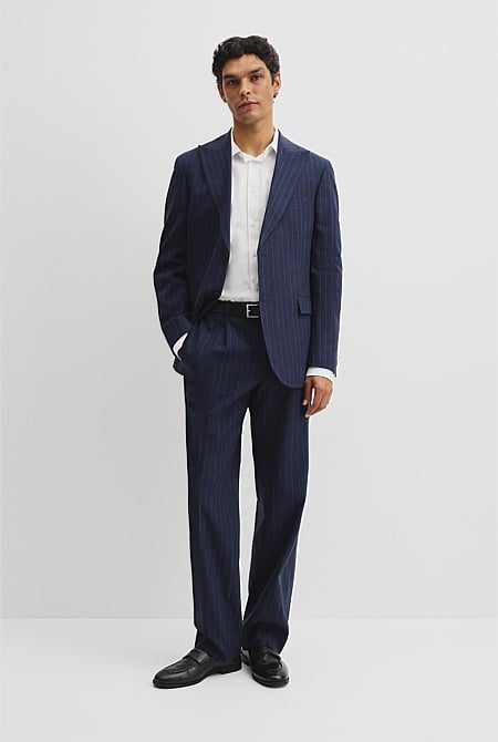 Regular Fit Pinstripe Tailored Pant