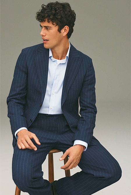 Regular Fit Pinstripe Jacket