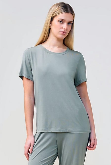 Bronte Bamboo Tshirt With Stripe