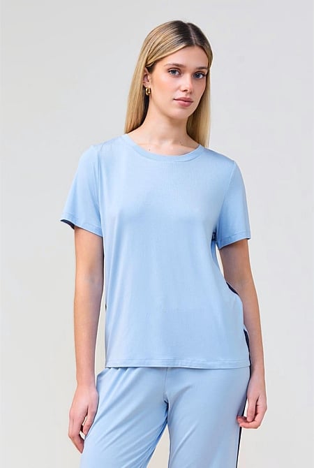 Bronte Bamboo Tshirt With Stripe