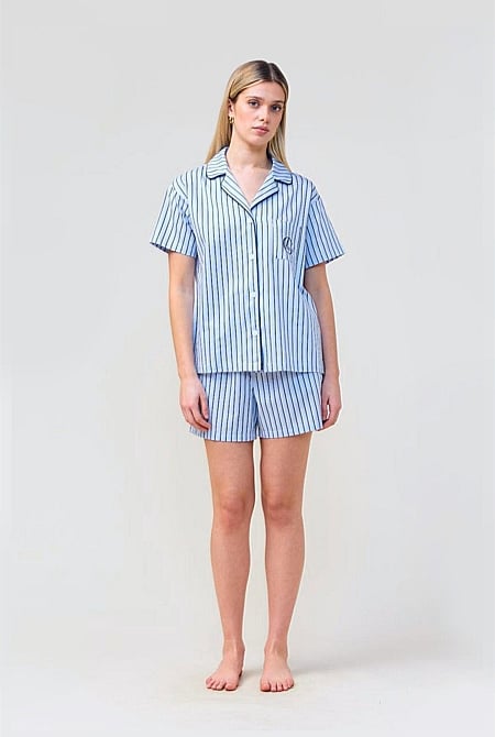 Poppy Stripe Short Pj Set