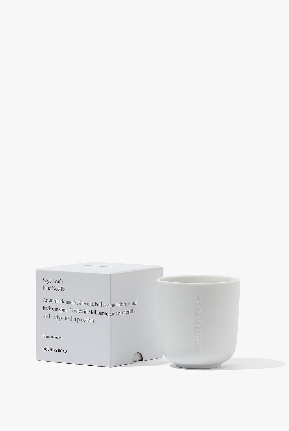 Sage Leaf + Pine Small Candle