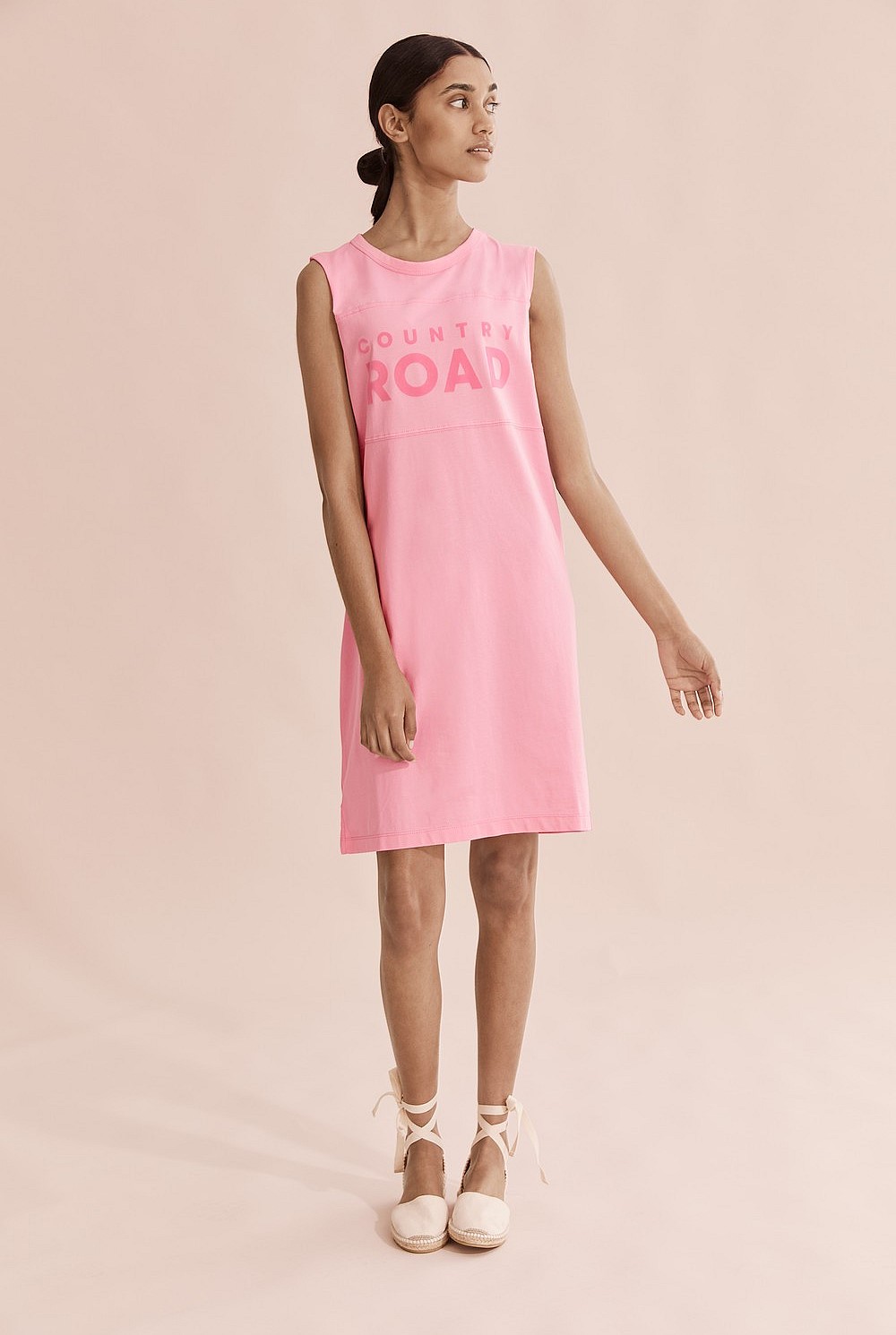 Verified Australian Cotton Modern Logo Tank Dress