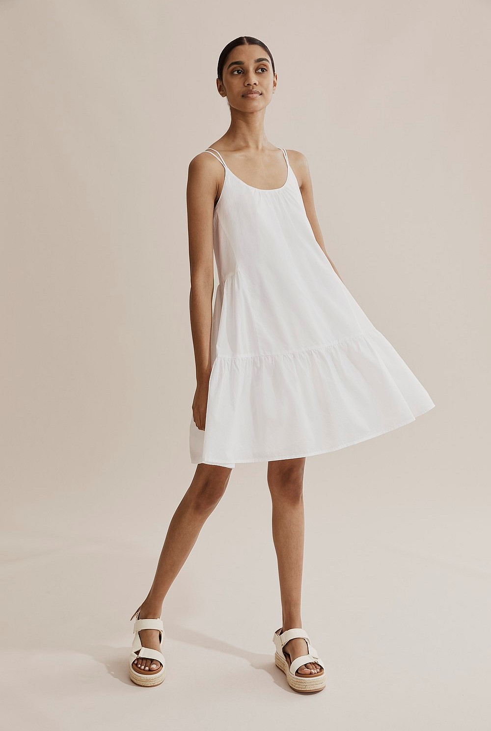 Gathered Mini Dress