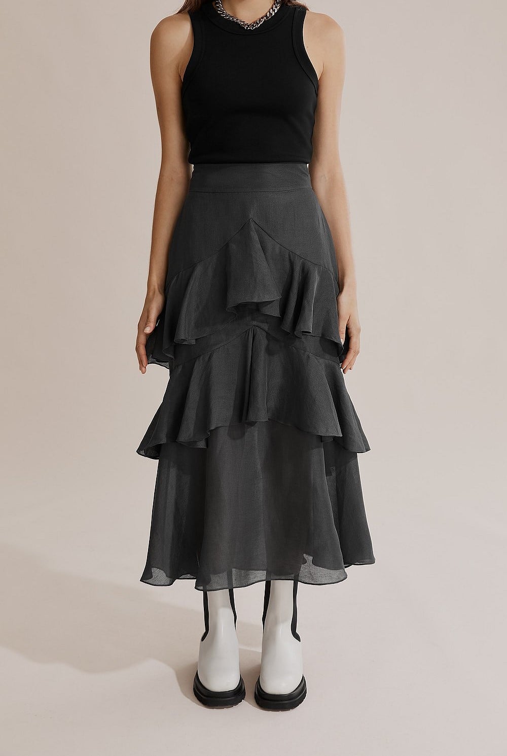 Ruffle Detail Skirt