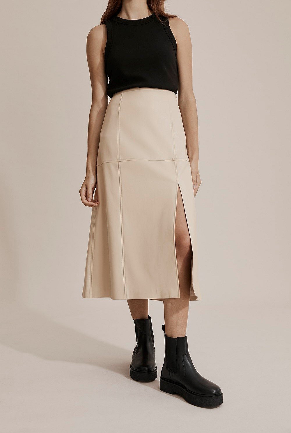 Panel Split Skirt