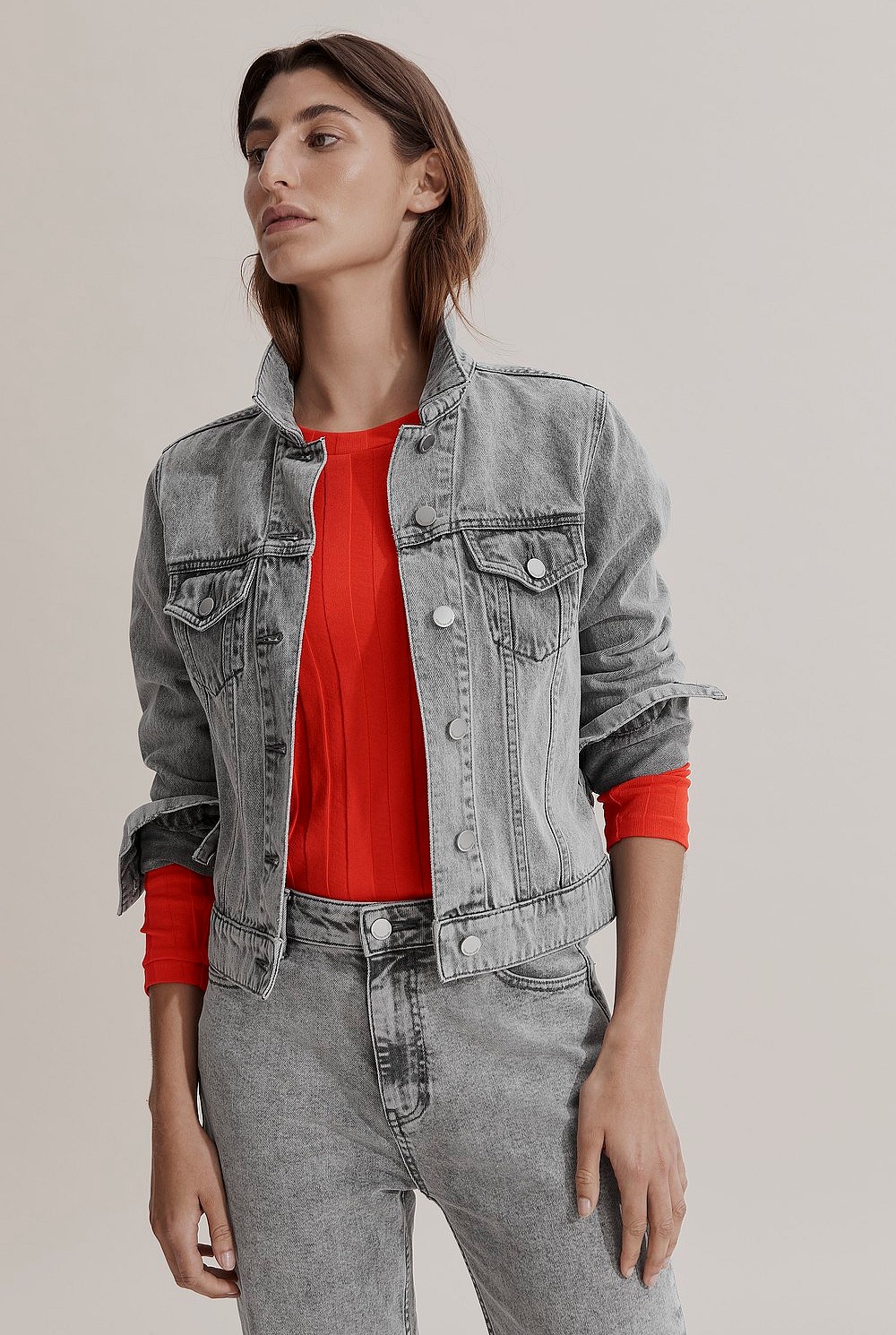 Slim Australian Cotton Denim Jacket