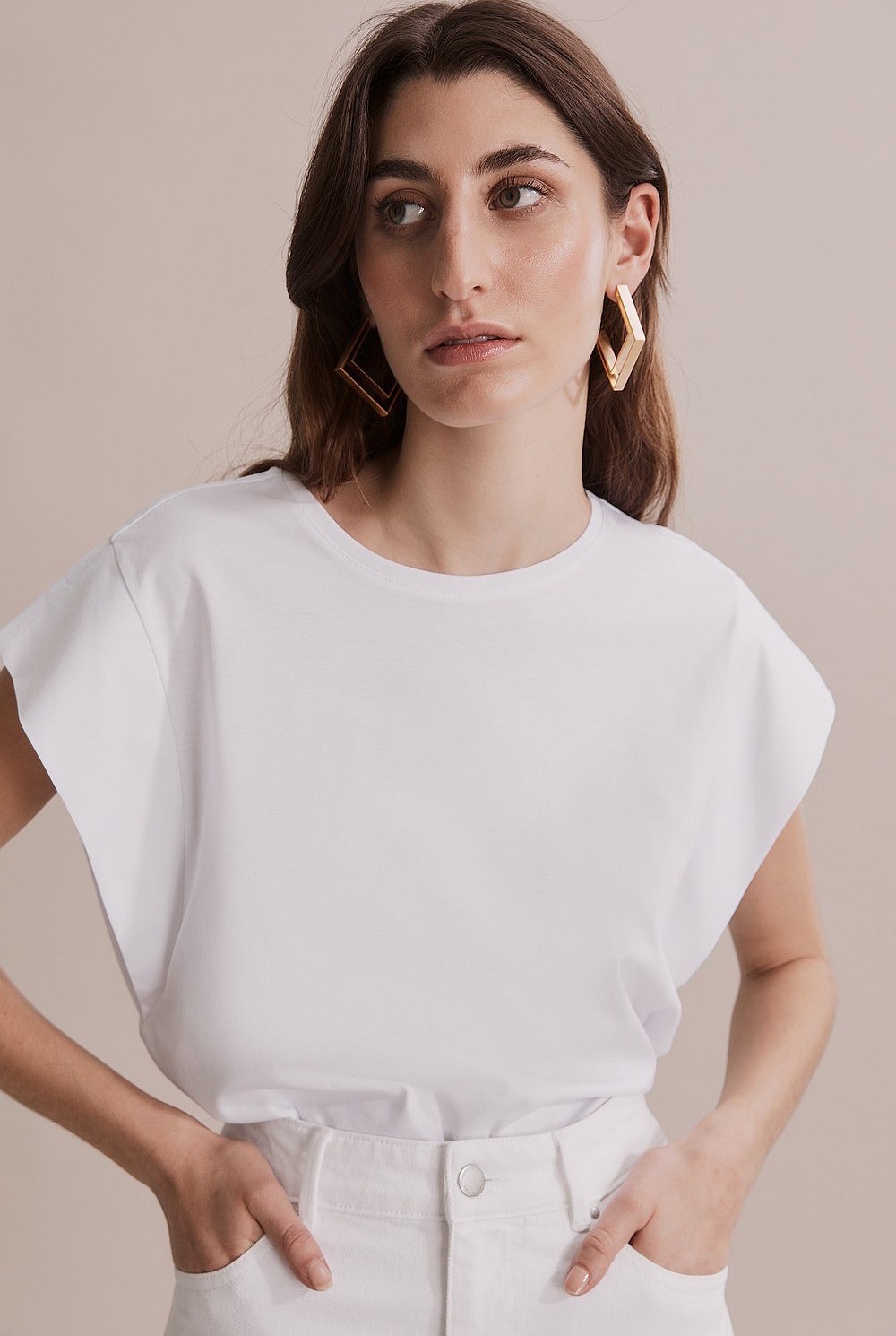 Mercerised Extended T-Shirt