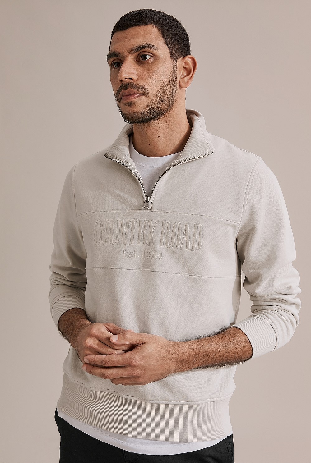 Australian Cotton Half Zip Heritage Sweat