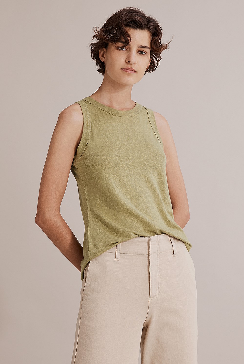 Linen Jersey Tank