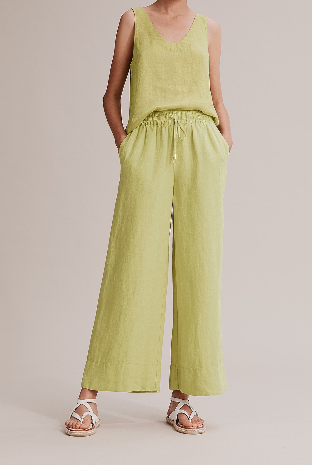 Organically Grown Linen Palazzo Pant