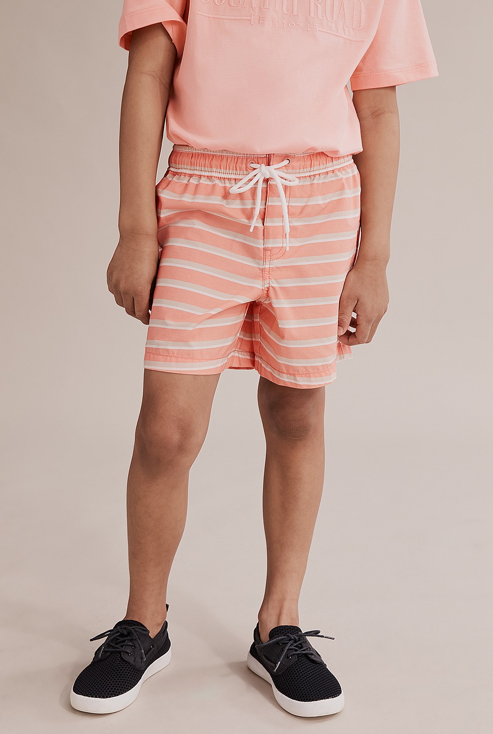 Multi Stripe Recycled Board Short