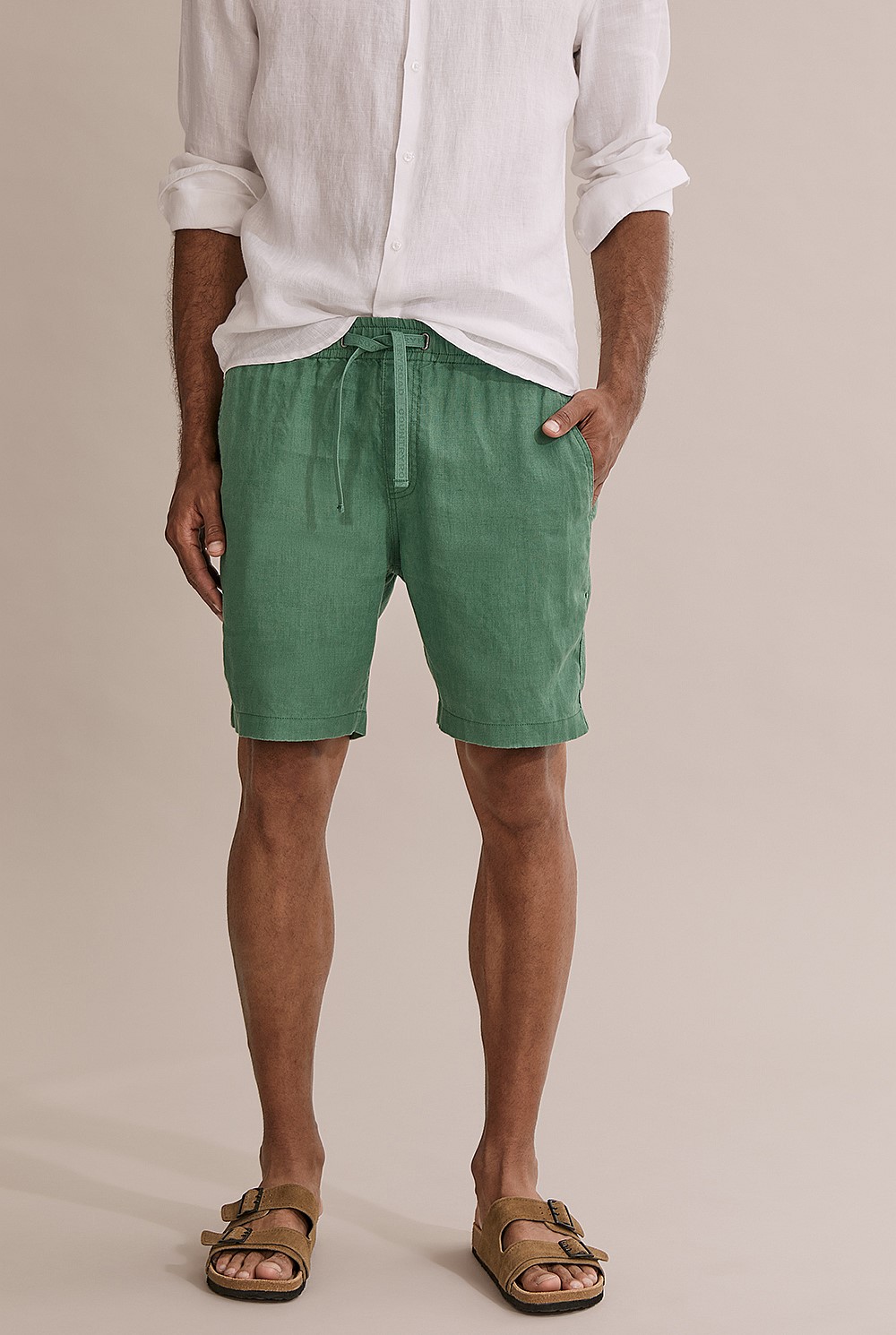 Organically Grown Linen Drawcord Short