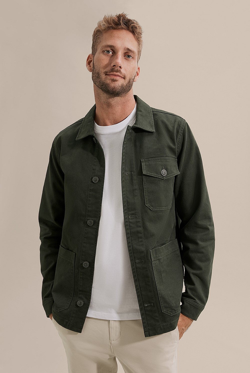 Twill Shirt Jacket
