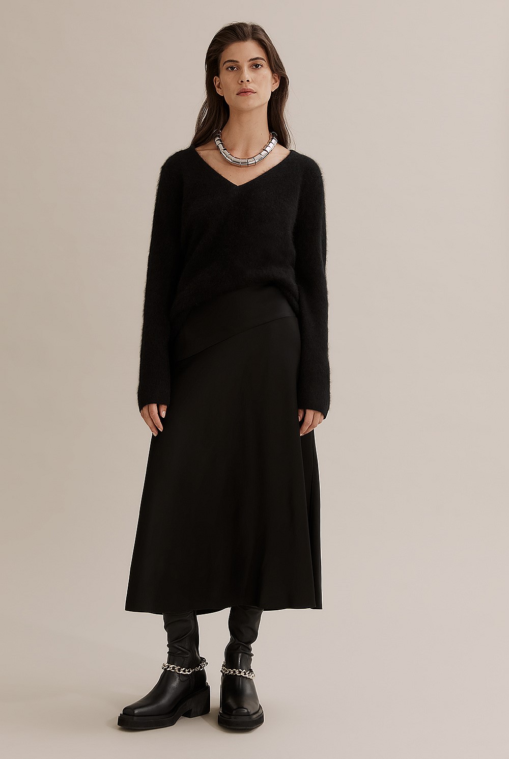 Basque Detail Skirt