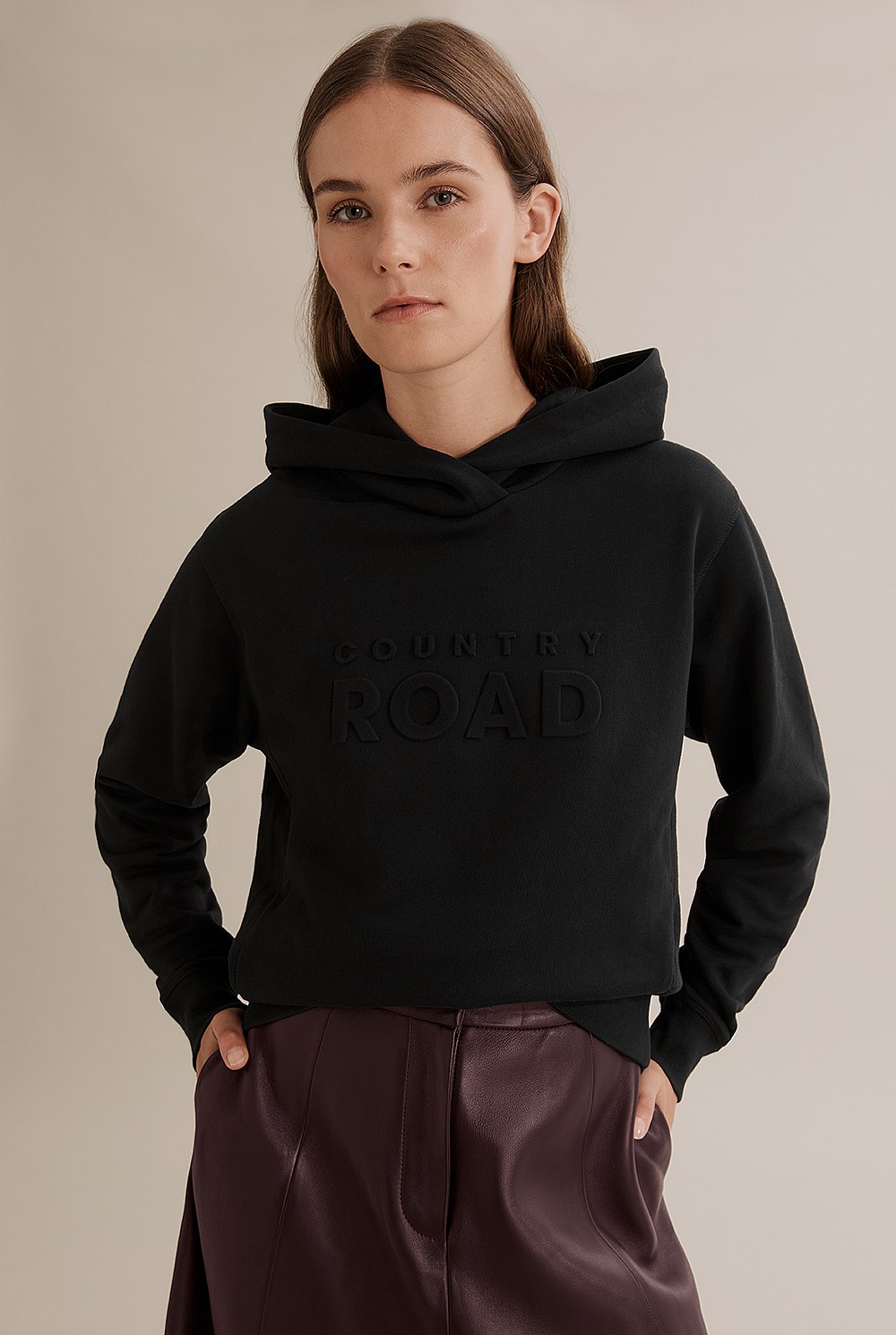 Australian Cotton Modern Logo Hooded Sweat