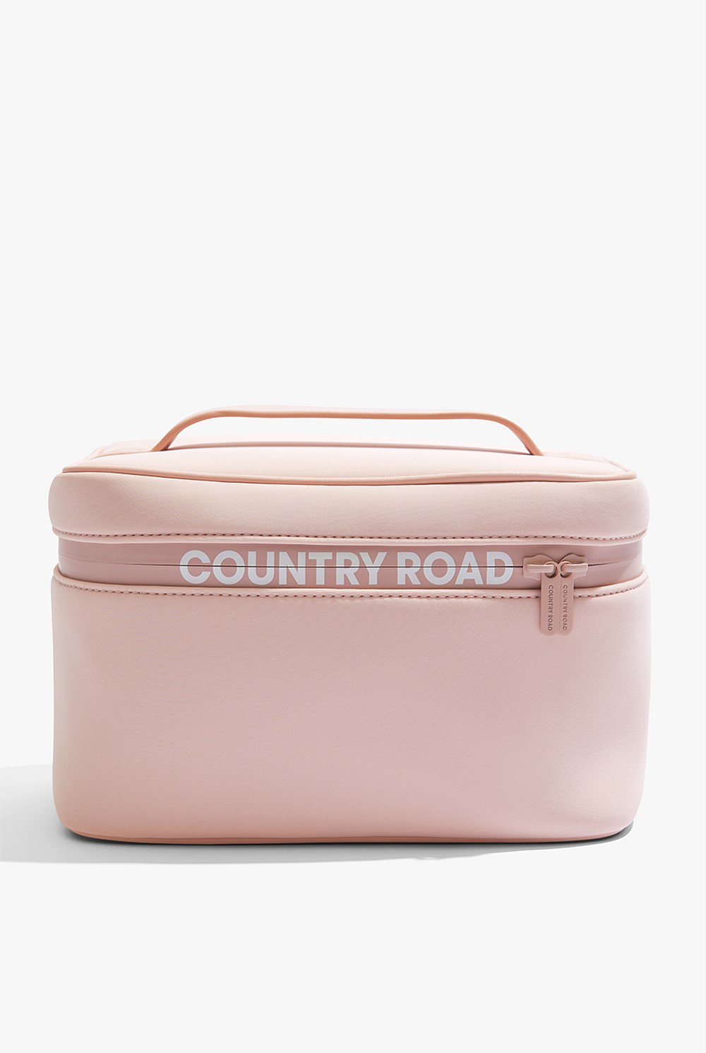 Zip Detail Large Cosmetic Bag