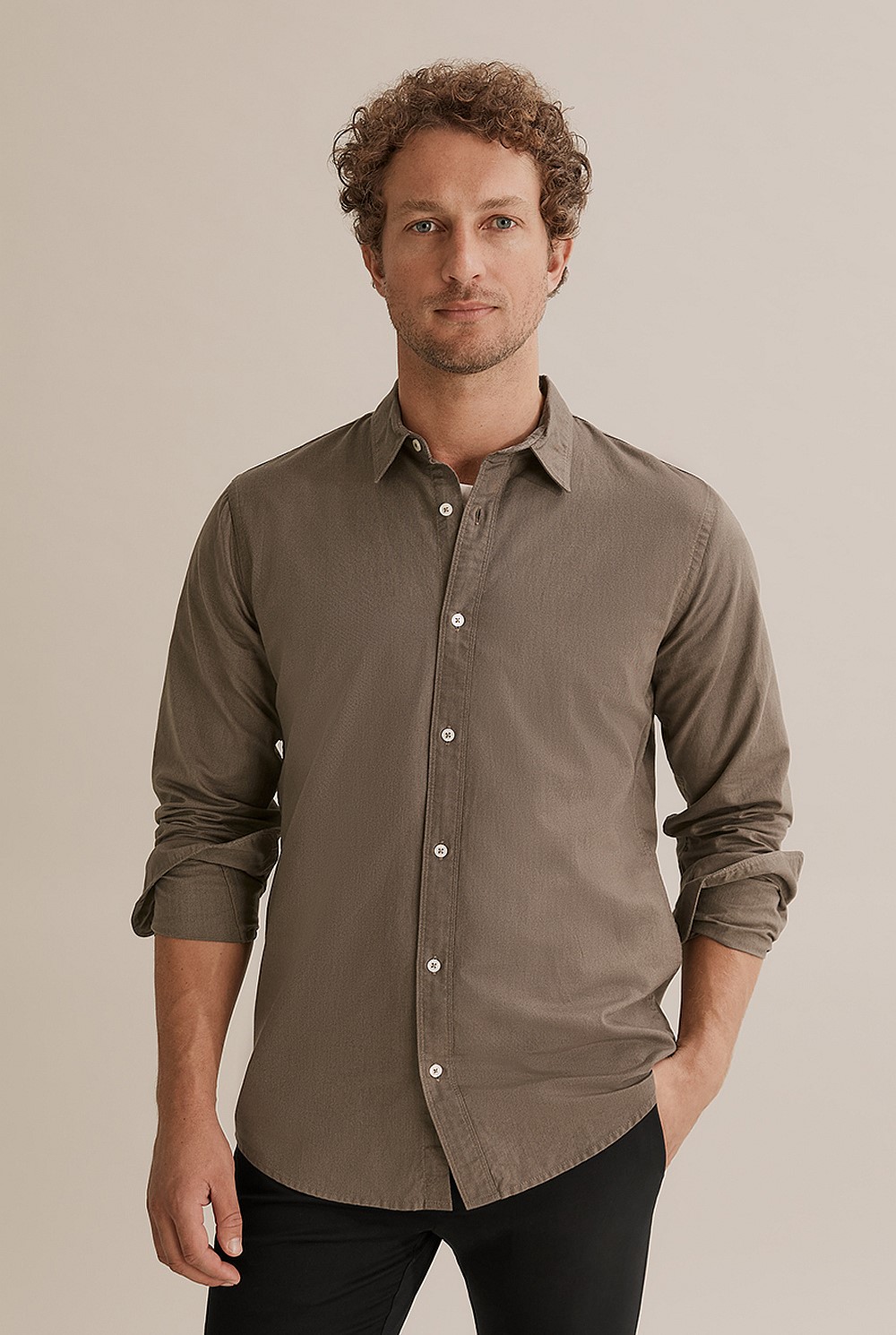 Regular Fit Twill Shirt