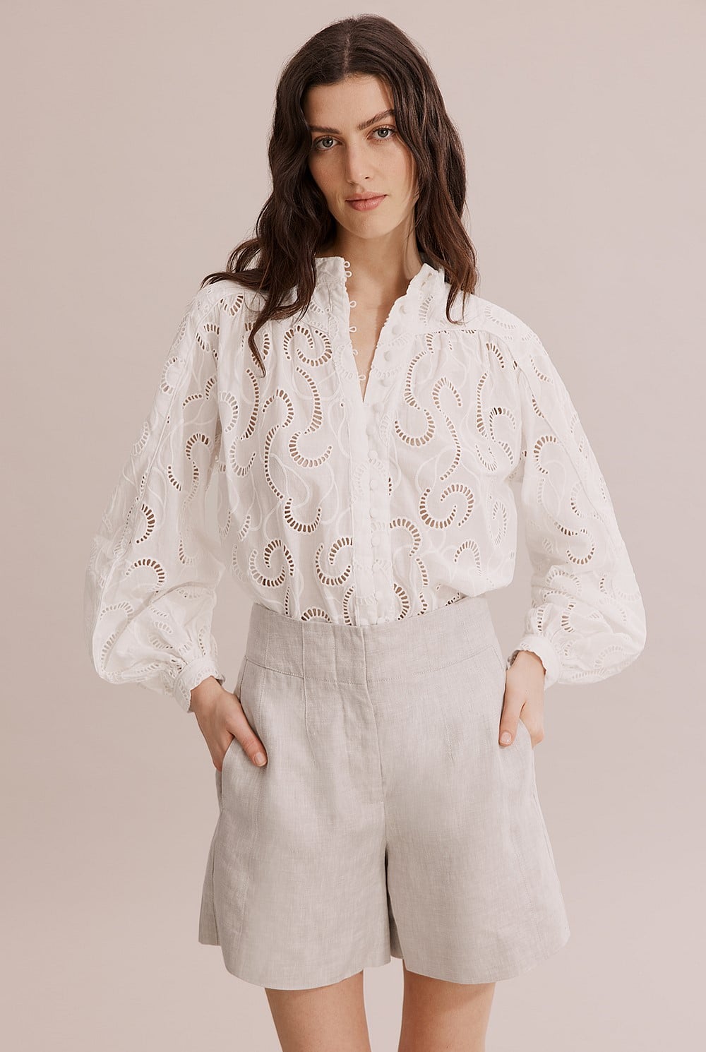 Panel Broderie Shirt