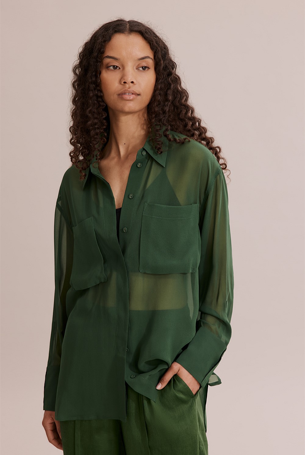 Silk Georgette Shirt