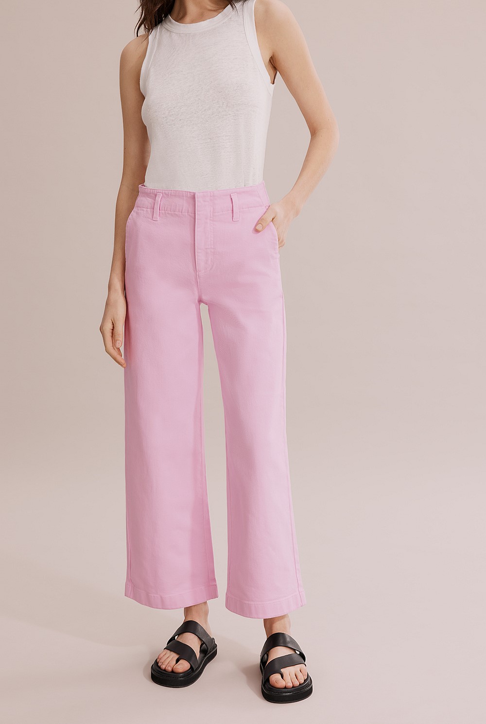 Australian Cotton Wide Leg Jean