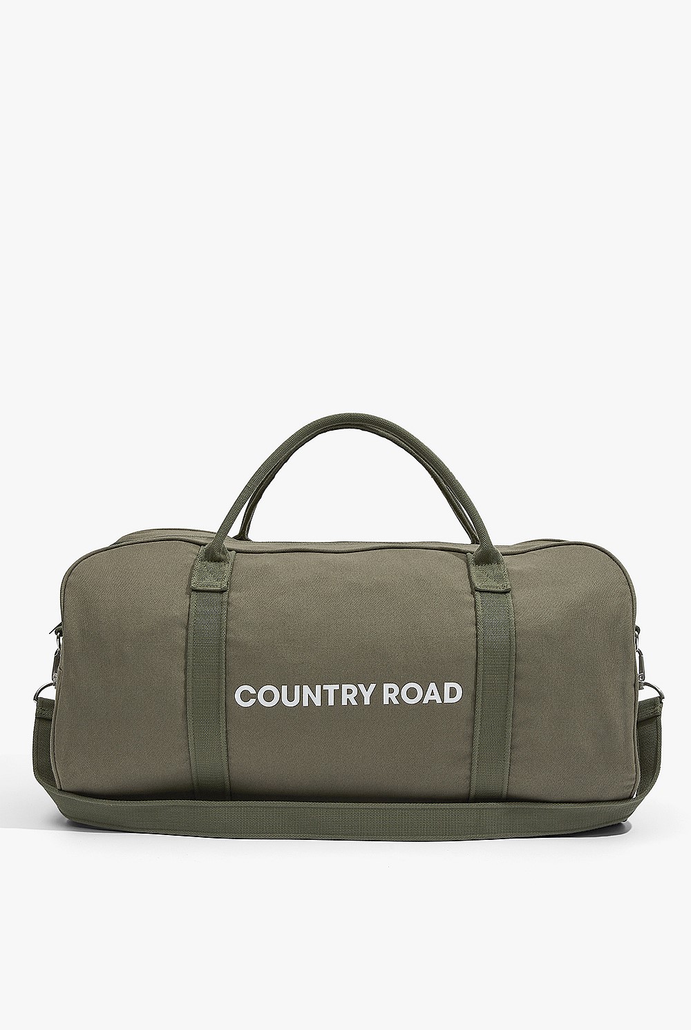 Cotton Zip Canvas Logo Tote