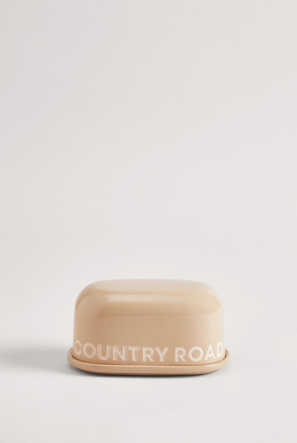 Logo Stoneware Butter Dish