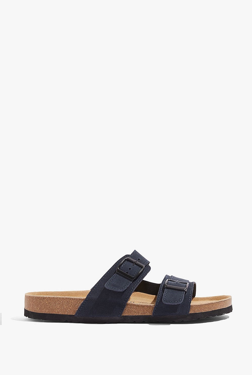 Suede Cork Slide