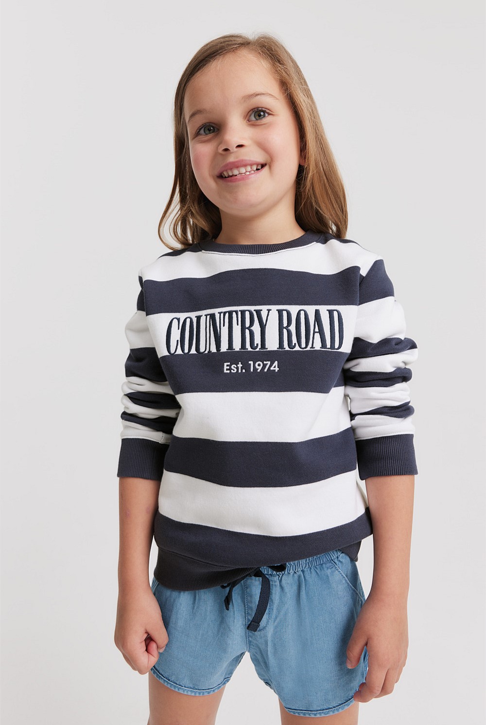 Verified Australian Cotton Heritage Stripe Sweat