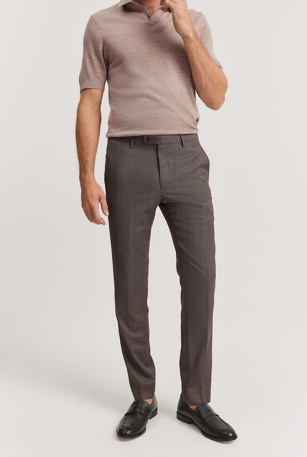 Slim Fit Textured Travel Pant