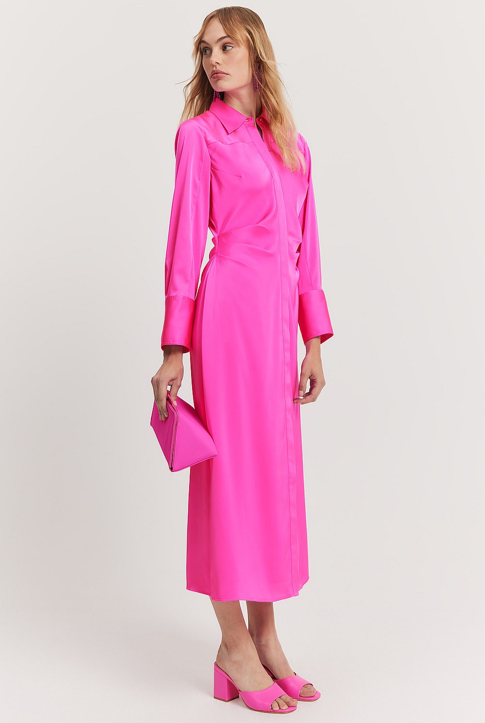 Column Shirt Dress