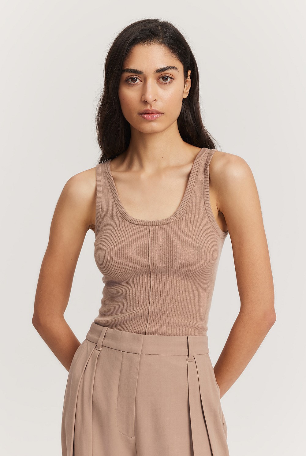 Merino Wool Silk Tank